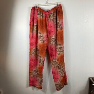 Womens Soliela Lined Floral Pants‎ 2X